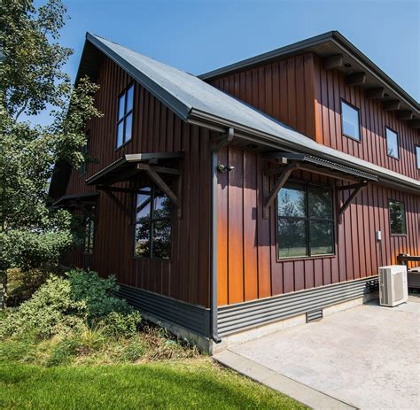 metal siding house style|residential modern metal siding house.